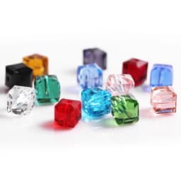 Czech Square Crystal Spacer Beads Yellow 2/3/4MM Faceted Glass Cube Loose Beads DIY Making For Needlework Accessories Jewelry