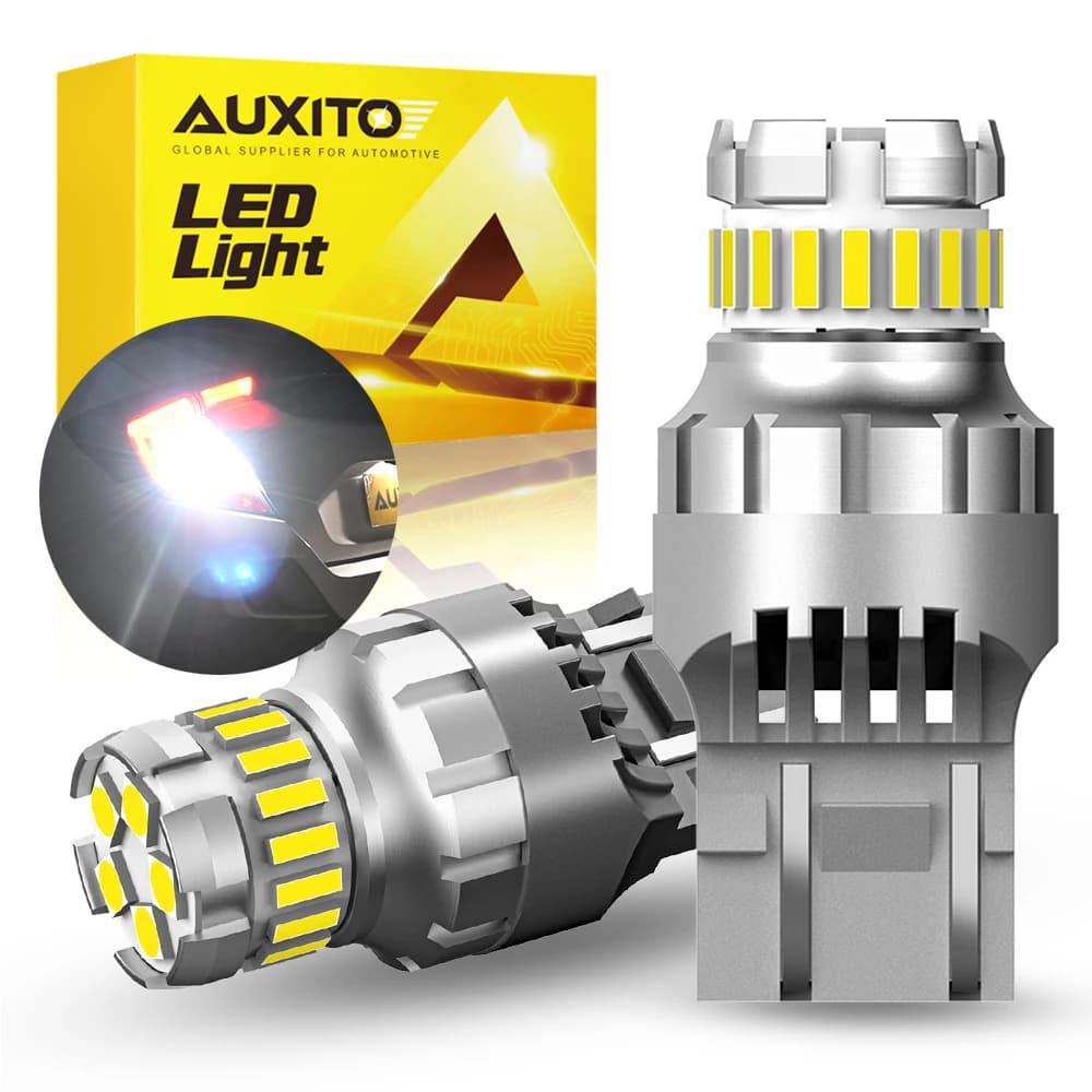 AUXITO 2Pcs T20 W21/5W 7443 7440 LED Canbus Light For Lada Kalina Granta Vesta DRL W21W WY21W LED Bulbs 6500K White Super Bright