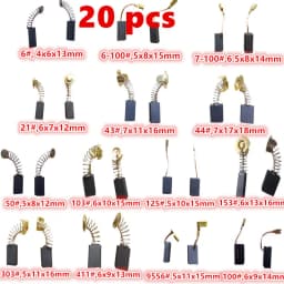 20 Pieces Carbon Brush Super Electric Carbon Brushes For Cutting Polishing Machine Accessories
