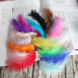 Natural Plumes  4-6 Inches 10-15cm Turkey Marabou Feather Plume Fluffy Wedding Dress DIY Jewelry Decor Accessories Feathers