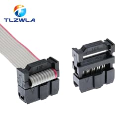 10PCS 2.54MM Pitch 6 Position 8 10 12 14 16 18 20 24 26 30 34 40 Pin Female IDC Socket IDC Connector Ribbon Cable