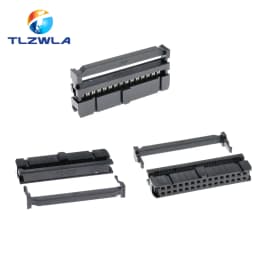 10PCS 2.54MM Pitch 6 Position 8 10 12 14 16 18 20 24 26 30 34 40 Pin Female IDC Socket IDC Connector Ribbon Cable