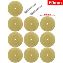 12pcs 1set 16-60mm Diamond Wheel Saw Circular Cutting Blade Rotary Tool Titanium Plated Diamond Cutting Blade