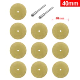 12pcs 1set 16-60mm Diamond Wheel Saw Circular Cutting Blade Rotary Tool Titanium Plated Diamond Cutting Blade