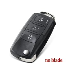 KEYYOU 2 Button Folding Car Remote Key Flip Folding Key Shell Case For Volkswagen Vw Jetta Golf Passat Beetle Skoda Seat Polo B5
