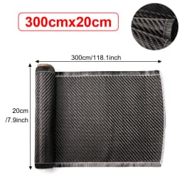 3K 200gsm0.2mm 30/60/150/300cm Thickness Carbon Fiber Cloth Plain Carbon Fabric For Commercial Car Part Sport Equipment