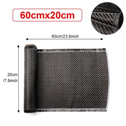 3K 200gsm0.2mm 30/60/150/300cm Thickness Carbon Fiber Cloth Plain Carbon Fabric For Commercial Car Part Sport Equipment