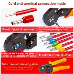 CHFRPU 100pcs Insulated Ferrules Terminal Crimp Terminator Cold Pressed Insulated Termina VE0508 7508 1008 1508 2508 4009