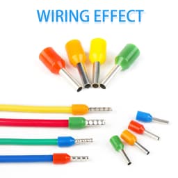 CHFRPU 100pcs Insulated Ferrules Terminal Crimp Terminator Cold Pressed Insulated Termina VE0508 7508 1008 1508 2508 4009