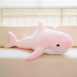 140CM Big Soft Simulation Cute Shark Plush Toys Kawaii Stuffed Kids Children Boys Girls Lovely Animal Pillow for Birthday Gifts
