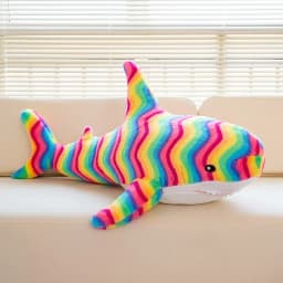 140CM Big Soft Simulation Cute Shark Plush Toys Kawaii Stuffed Kids Children Boys Girls Lovely Animal Pillow for Birthday Gifts