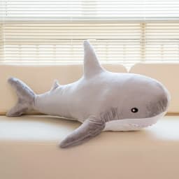 140CM Big Soft Simulation Cute Shark Plush Toys Kawaii Stuffed Kids Children Boys Girls Lovely Animal Pillow for Birthday Gifts