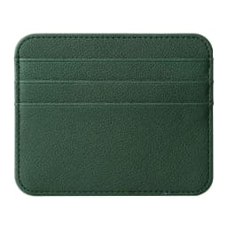 Ultra-thin PU Leather Credit Card Sleeve Card Storage Double-sided Card Holder Organizer Coin Pouch Wallet Card Protector