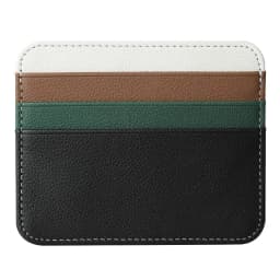 Ultra-thin PU Leather Credit Card Sleeve Card Storage Double-sided Card Holder Organizer Coin Pouch Wallet Card Protector
