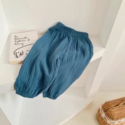 Solid Color Lantern Pants For Boys And Girls Summer New Versatile Loose Simple Trousers Toddler Thin Cotton Mosquito Proof Pants