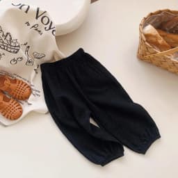 Solid Color Lantern Pants For Boys And Girls Summer New Versatile Loose Simple Trousers Toddler Thin Cotton Mosquito Proof Pants