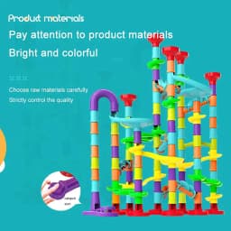 Children'S Diy Montessori Toy Puzzle Track Block Children'S Building Assembly Maze Ball Roller Toy Family Interactive Game Gift