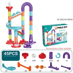 Children'S Diy Montessori Toy Puzzle Track Block Children'S Building Assembly Maze Ball Roller Toy Family Interactive Game Gift