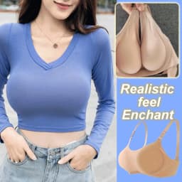 Silicone Fake Breast Forms Cosplay Breast Prosthesis Simulation Breast Enhancer Pads for Women,Crossdresser and Mastectomy