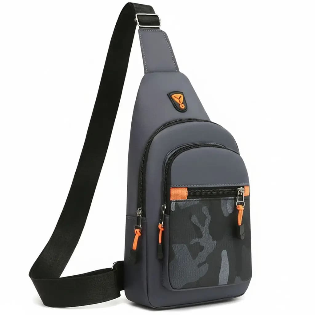 Oxford Cloth Men Chest Bag Black Grey Blue Large Capacity Waist Bag Shoulder Bag Sports Chest Bag Unisex Outdoor Crossbody Bag