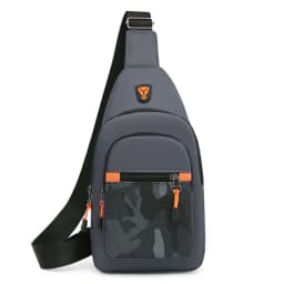 Oxford Cloth Men Chest Bag Black Grey Blue Large Capacity Waist Bag Shoulder Bag Sports Chest Bag Unisex Outdoor Crossbody Bag