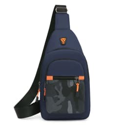 Oxford Cloth Men Chest Bag Black Grey Blue Large Capacity Waist Bag Shoulder Bag Sports Chest Bag Unisex Outdoor Crossbody Bag