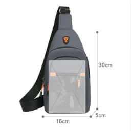 Oxford Cloth Men Chest Bag Black Grey Blue Large Capacity Waist Bag Shoulder Bag Sports Chest Bag Unisex Outdoor Crossbody Bag