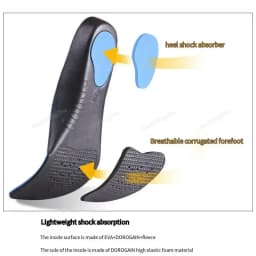 1Pair Sneakers Insoles Arch Support Orthopedic Shoes Insole for Feet Shock absorbing Shoe Pads Comfort Shoe Sole