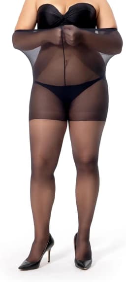 2 Pcs Female Black High Elasticity Anti Hook Wire Stockings Women Sheer Tights with Control Top 20D Nylon Good Elastic Pantyhose