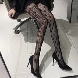 Japanese Lolita Retro Floral Rattan White Stocking Hot Tights Classic Lolita Hollowed Out Lace Mesh Stockings Bottomed Pantyhose