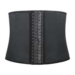 Women 9-Steel-Bone 100% Latex Rubber Girdle Waist Trainer Corsets Hourglass Body Shaper Long Torso Waist Cincher Weight Loss