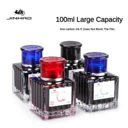 JINHAO 100/50ml/30ml Fountain Pen Ink Various Color Glass Bottled Ink Refill Cartridge School Writing Office Supplies Stationery