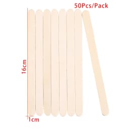 50-150Pcs Epoxy Resin Jewelry making Tools Silicone Wood Stick Natural Wooden Pop Popsicle Sticks Wood Craft Ice Cream Sticks