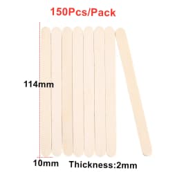 50-150Pcs Epoxy Resin Jewelry making Tools Silicone Wood Stick Natural Wooden Pop Popsicle Sticks Wood Craft Ice Cream Sticks