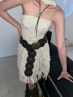 N Style Retro Circular Hollowed-Out Waist Cover With Dress 2024 New Summer Exaggerated Accessories European And N Style Belt Tre