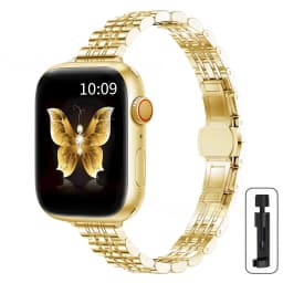 Stainless Steel Strap For Apple Watch Ultra 2 Band 49mm 42mm 46mm Metal Bracelet iWatch Series 10 9 8 7 6 5 4 3 Women 45mm 41mm