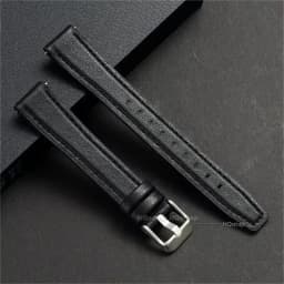 Ultra-thin Leather Watch Band Silicone Wristbelt Soft Leather Bracelet Quick Release Universal Watchband 10mm 12mm 14mm 16mm