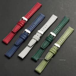 Ultra-thin Leather Watch Band Silicone Wristbelt Soft Leather Bracelet Quick Release Universal Watchband 10mm 12mm 14mm 16mm