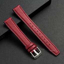 Ultra-thin Leather Watch Band Silicone Wristbelt Soft Leather Bracelet Quick Release Universal Watchband 10mm 12mm 14mm 16mm