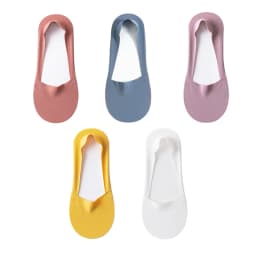 5Pairs Women Socks Breathable Invisible Silicone Non-slip Solid Color Boat Sock Comfortable High Quality No-Show Sox Ultra-thin