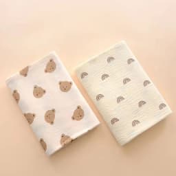 2Pc 80*80cm Cotton Muslin Baby Receiving Blankets for Girls and Boys Newborn Muslin Swaddle Blanket Bedding Infant Bath Towel