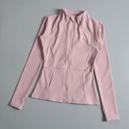 New yoga wear ladies coat round high elastic loose exercise yoga fitness long sleeve stand-up collar yoga tops