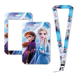 Hot-Selling Frozen 2 Elsa Anna Princess Olaf Cute Design Badge Holder ID Credit Card Pass Hang Rope Lanyard Accessories Gifts
