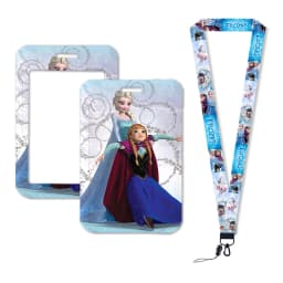 Hot-Selling Frozen 2 Elsa Anna Princess Olaf Cute Design Badge Holder ID Credit Card Pass Hang Rope Lanyard Accessories Gifts