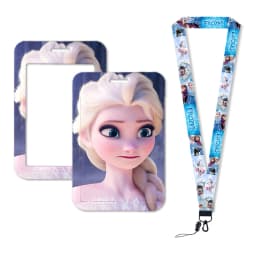 Hot-Selling Frozen 2 Elsa Anna Princess Olaf Cute Design Badge Holder ID Credit Card Pass Hang Rope Lanyard Accessories Gifts