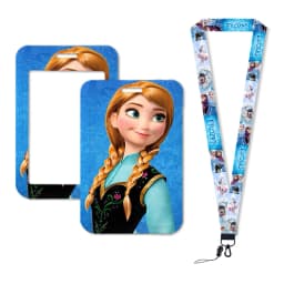 Hot-Selling Frozen 2 Elsa Anna Princess Olaf Cute Design Badge Holder ID Credit Card Pass Hang Rope Lanyard Accessories Gifts