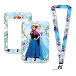 Hot-Selling Frozen 2 Elsa Anna Princess Olaf Cute Design Badge Holder ID Credit Card Pass Hang Rope Lanyard Accessories Gifts