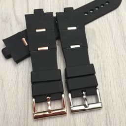 For Bulgari Rubber Watch Strap with Convex Interface Men's and Women's Soft and Comfortable Watch Accessories 22x8mm 24x8mm