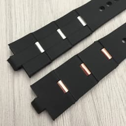 For Bulgari Rubber Watch Strap with Convex Interface Men's and Women's Soft and Comfortable Watch Accessories 22x8mm 24x8mm