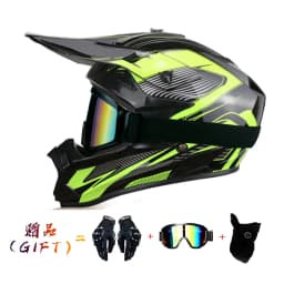 VGV Motocross Motorcycle Helmet Off-Road Helmet DOT Certified Three Piece Giveaway Men Women Adult Child Available All Seasons